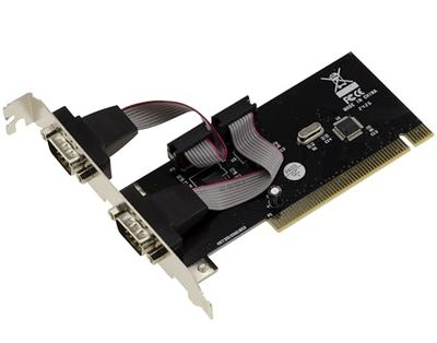 KALEA-INFORMATIQUE Tarjeta controladora PCI Serie COM RS232 DB9 de 2 Puertos con chipset WCH CH351
