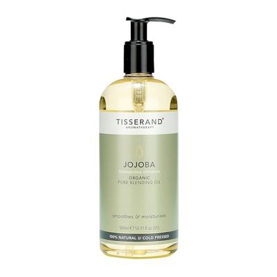 Tisserand Aromatherapy - 500ml Jojoba Organic Carrier Oil - Face and Body Blending Oil - 100% Natural and Pure Carrier Oil for Essential Oils Mixing