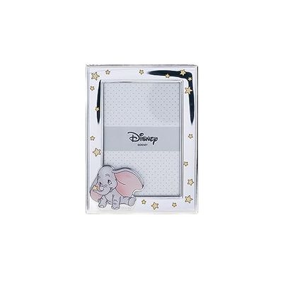 VALENTI & CO. – Disney Baby - Dumbo - Silver fotoram för barn, dop, födelse eller födelsedag gåva (9 x 13 cm)