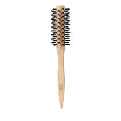 Marlies Möller Escova redonda média escova redonda - Escova redonda média para um penteado perfeito - com cerdas de madeira de faia e pelo natural - Para mais volume e plenitude - para cabelo curto