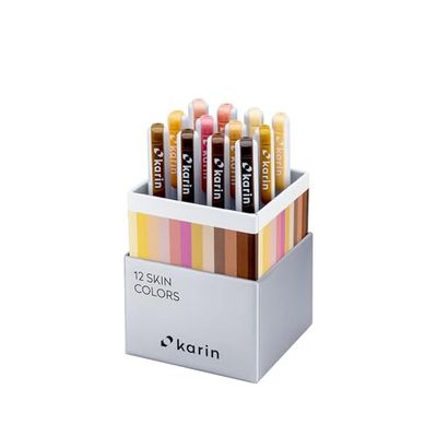 Karin Realbrush PRO Skin Colors: un juego de 12 pinceles en un estuche exclusivo y protector.