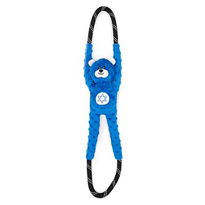 ZippyPaws Hanukkah Miniz - Donutz (3-pack) - Feestelijk hondenspeelgoed voor Chanoeka, kauwvriendelijk en leuk speelgoed voor honden, perfect voor interactief spelen