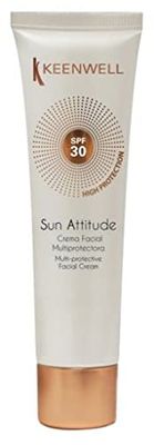 KEENWELL Sun Attitude Crema Facial MULTIPROTECTORA SPF30, Negro, Estandar