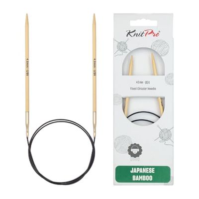 KnitPro K22267 Ferro da Maglia Circolare, bambù, Marrone, 4,00 mm