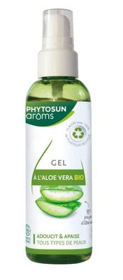 Phytosun - Gel all'aloe vera biologica, ammorbidisce e lenisce per tutti i tipi di pelle, 100 ml