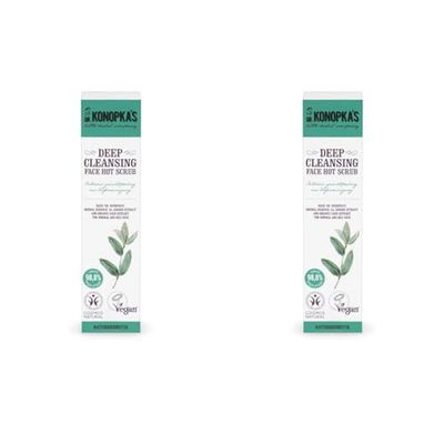 Dr.Konopka's Deep Cleansing Face Hot Scrub, 75 ml (Pack of 2)