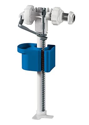 STYLETECH Rubinetto Galleggiante Universale Contropressione, Ultra Silenzioso per WC, Codolo in Ottone 3/8", bianco blu
