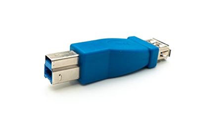 System-S Adattatore USB 3.0 tipo B maschio a tipo A femmina cavo blu