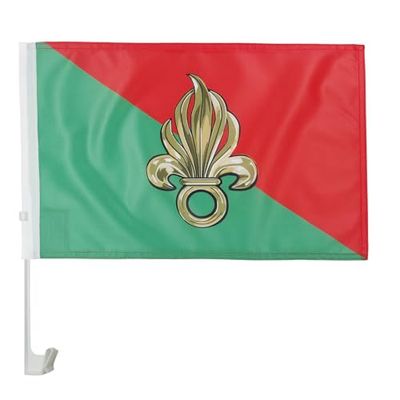 AZ FLAG Bandera de Coche Legión Extranjera Francesa 45x30cm - Banderina Auto Ejército Francés 30 x 45 cm, Banderita ventana coche, Car Flag