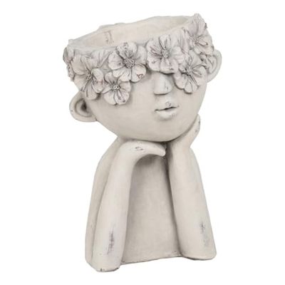 BigBuy Garden Jardinière en Argile magnésium pour Enfant 29 x 29 x 45 cm