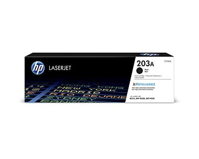 HP 203A CF540A, Cartuccia Toner Originale HP da 1400 Pagine, Compatibile con le Stampanti HP Color LaserJet Pro M254, MFP M280, MFP M281, Nero