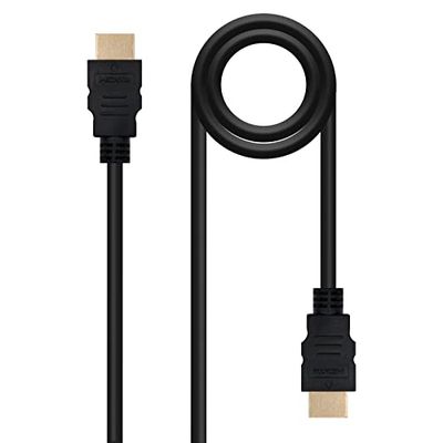 NANOCABLE 10.15.1700 HDMI-kabel V1.4 High Speed/HEC, A/M-A/M, zwart, 1 m