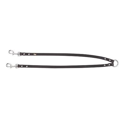 Dingo 10646 Séparateur en Cuir Durable pour séparer Les Chiens, Classique et Tendance Noir