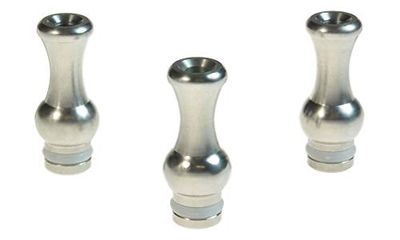 Armerah Vase 510 Drip Tip eCig Mouthpiece Tall/Narrow Stainless Steel 3 Pack