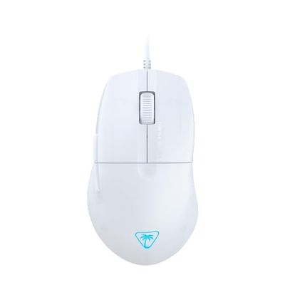 Turtle Beach Pure SEL - Souris Gaming Ergonomique ultralégère RGB, capteur Optique DPI 8K, Touches mécaniques, système de prétension, Patins en PTFE Pur, éclairage RGB - Blanc