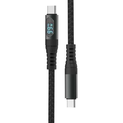 Cable usb tipo c - cable de 1 metro, color negro, compatible con dispositivos tipo c, alta velocidad de transferencia de datos y carga.