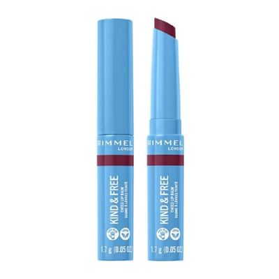 Rimmel, Kind & Free, Bálsamo labial con color, 006 Berry Twist, 1.7 g