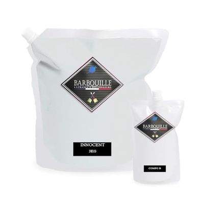 BARBOUILLE - Bar-Résine Innocent - Résine Epoxy Bi-Composants - Effet Brillant - Peinture Mur, Plafond, Boiserie, Carrelage & Métal - Lessivable - COV A+ - Fabriquée En France - 2,5 L
