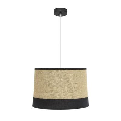 Pendente - Lampada a sospensione a sacco design nero, misure 40x40 cm, base E27, ideale per illuminare spazi moderni