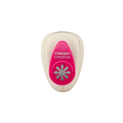 Vaessen Creative Craft Paper Punch - Daisy - 10 x 9 mm - Circle Cutter for Crafting and Card Making