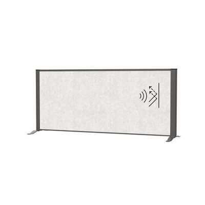 MAUL Bordsskiljevägg, akustisk MAULconnecto 120 x 50 cm, rumsavdelare för skrivbord, skänk, rumsdelare med stativ | akustikvlies (4 000 g/m²) som insynsskydd och ljudisolering