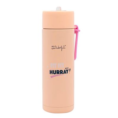 Mr. Wonderful fit. hurray acero inoxidable-Botella térmica de doble capa-LIbre de BPA-Capacidad 750 ml, multicolor (2506010485W0UN)