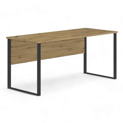 Stella Trading Escritorio Amanda en Aspecto de Roble Artesano, Mesa Moderna para Ordenador para su Oficina en casa, 170 x 77 x 73 cm (Ancho x Alto x Profundidad)