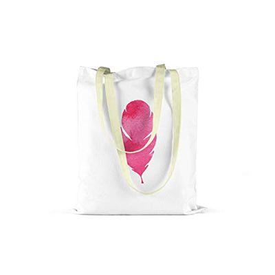 Bonamaison Printed Tote Bag, Reusable Grocery Bag, Shopping Bag, Machine Washable, Foldable, Canvas Cloth Bag with Handles, Size: 34x40 Cm