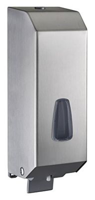 Mar Plast - Dispensador de jabón con Relleno de Acero Inoxidable (Acero Inoxidable Satinado)