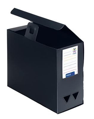 Viquel Maxi Doc caja de índice en Polypro dos 120 mm negro