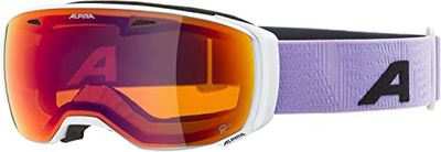 ALPINA Unisex - Dorośli, ESTETICA Q-LITE Gogle narciarskie, white-lilac matt, One Size