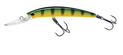 Yo-Zuri Cristal Minnow Deep Diver Doré Jaune (F) 90 mm 3–1/5,1 cm Vert Perchoir Flottant Deep Diver Leurre