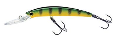 Yo-Zuri Crystal Minnow Deep Diver Glaucomi (F) 110 mm 4 – 3/20,3 cm Verde persico Floating Deep Diver Lure