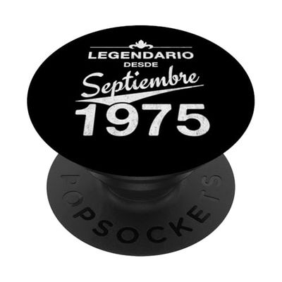 50 cumpleaños Nacido en Septiembre de 1975 Vintage 50 años PopSockets PopGrip Adhesivo