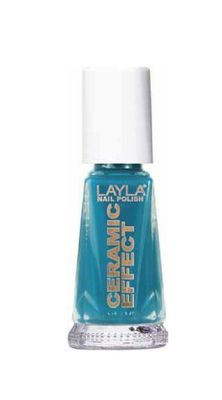 Layla Cosmetics 1243R23-025 nagellack med keramisk effekt – vintage turkos, 1-pack (1 x 0,01 l)