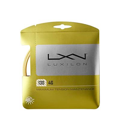 Cordages pour Raquette Luxilon, 4G, Rouleau de 12,2 mètres, Couleur or, 1,30 mm, Unisexe, WRZ997112, Gold