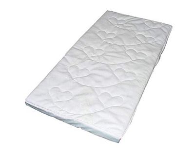 Kuli-Muli 1254 Lyocell - Colchón para bebé sin ventilación (90/40), diseño cuadrado