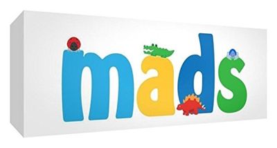 Little Helper MADS-515BLK-15DE - Souvenir de bébé - Personnalisable avec nom de garçon - Petit format - 5 x 15 x 2 cm
