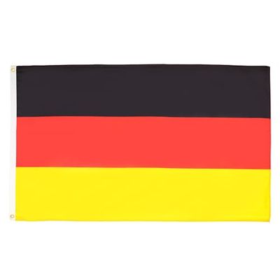 AZ FLAG - Bandera Alemania - 250x150 cm - Gran Bandera Alemana 100% Poliéster con Ojales de Metal Integrados - 300g - Colores Vivos Y Resistente A La Decoloración