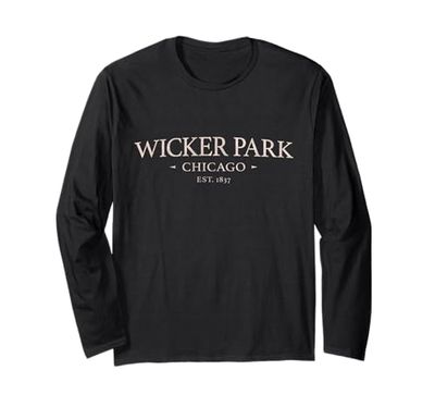 Wicker Park Chicago - Simple Wicker Park CHI IL Maglia a Manica