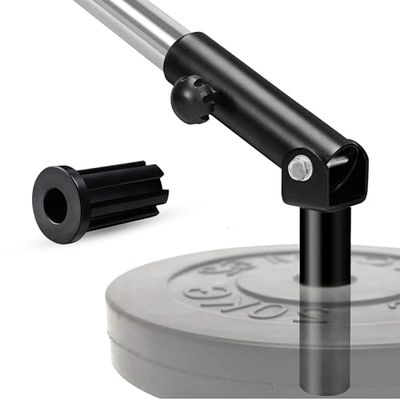 Yes4All 63ML Inserto nero per vogatore a T con barra olimpica da 5 cm, girevole a 360°, ottimo per schiena, muscoli, braccia, sollevamento pesi e squat per la palestra di casa