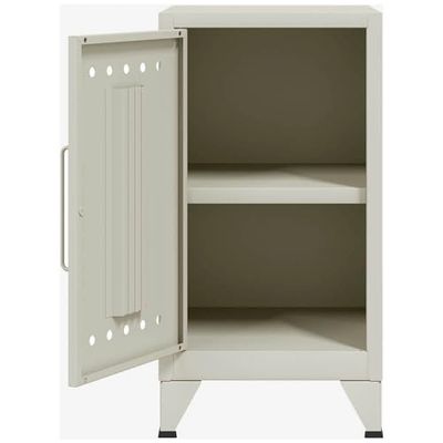 BISLEY Armario de Almacenamiento pequeño, Acero, 696 Tráfico Blanco, Fern