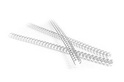 Pavo Premium - Espirales de alambre para encuadernar (A4, 7.9 mm, división 3:1, 100 unidades, para 36-50 páginas), color blanco