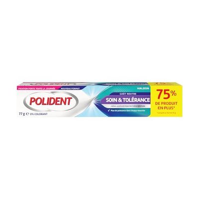 Polident Crema Fissativa per Protesi Parziali/Completa Cura & Tolleranza 70 g