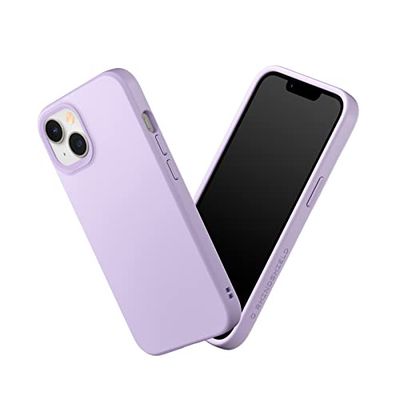 RhinoShield Case kompatibelt med [iPhone 14/13] | SolidSuit – stötdämpande och smalt skyddsfodral med premiumfinish – 3,5 meter fallskydd – lila