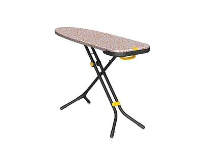 Joseph Joseph Glide Table à Repasser 135 x 45 cm avec Pieds Compacts Réglables et Repose-Fer à Vapeur Intégré Résistant à la Chaleur, Housse en Coton Imprimé, Fleur de Pêcher