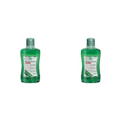 ESI - Aloe Fresh, Collutorio Zero Alcol, con Estratti di Pompelmo e Xilitolo, Aiuta a Ridurre la Placca e l'Alitosi, Protegge le Gengive e Favorisce la Prevenzione delle Carie, Gusto Menta, 500 ml