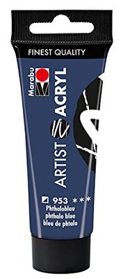 Marabu Artist Acrilico 953 12200055953 - Pittura acrilica fine di qualità artistica, a base d'acqua, consistenza pastosa, altamente pigmentata, ottima brillantezza e opacità