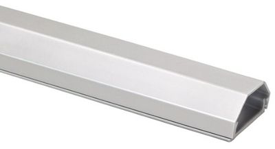 My Wall HZ4-0,75SIL, 20 jaar garantie, aluminium kabelgoot voor wandhouders (tweedelig) zilver