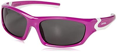 ALPINA Unissexo - crianças, óculos de sol FLEXXY Teen Berry-White Gloss, One Size